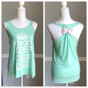 Forget keep calm I'm getting married! Bride top